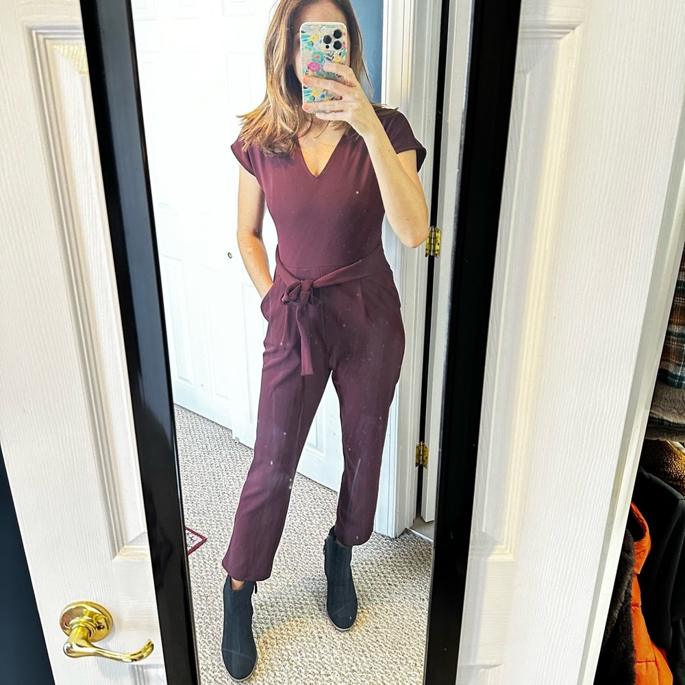 Burgundy Express Size XS Jumpsuit